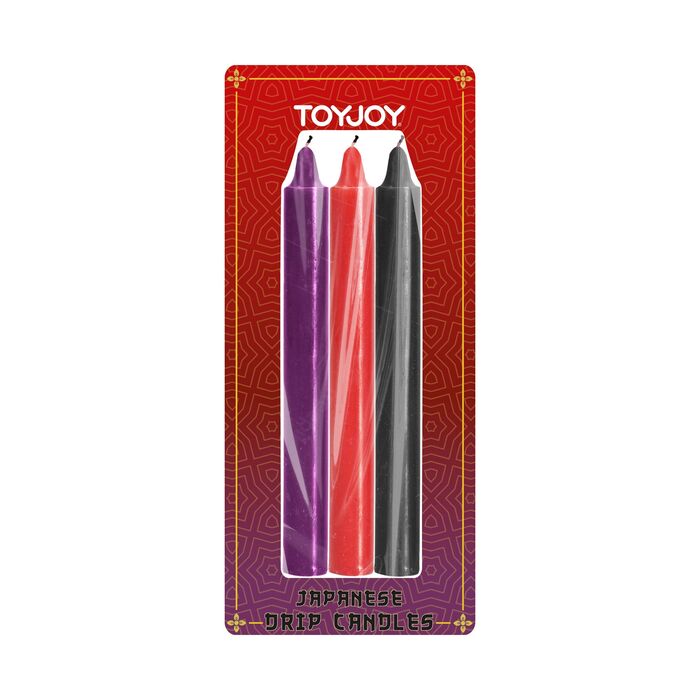 Lumanari Japoneze BDSM Multicolor 3 buc - ToyJoy - culoare si material