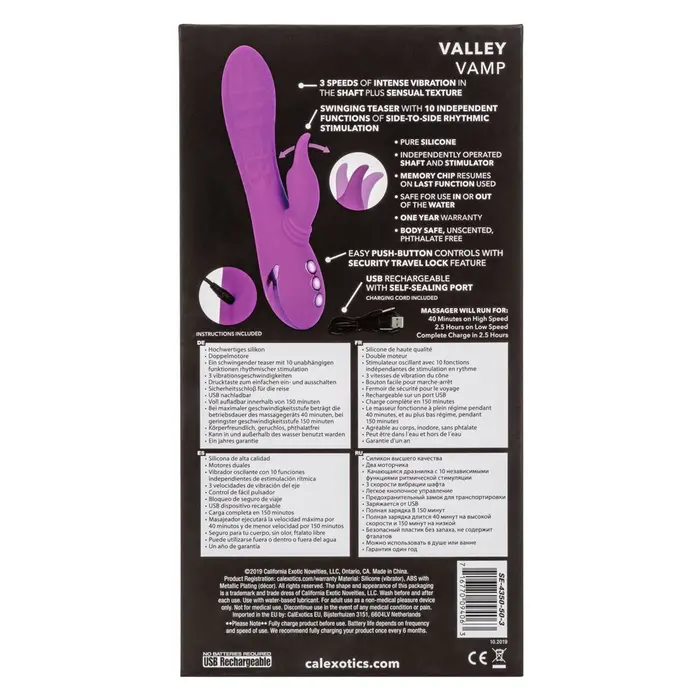 Vibrator Iepuras CalExotics California Dreaming Valley Vamp Purple