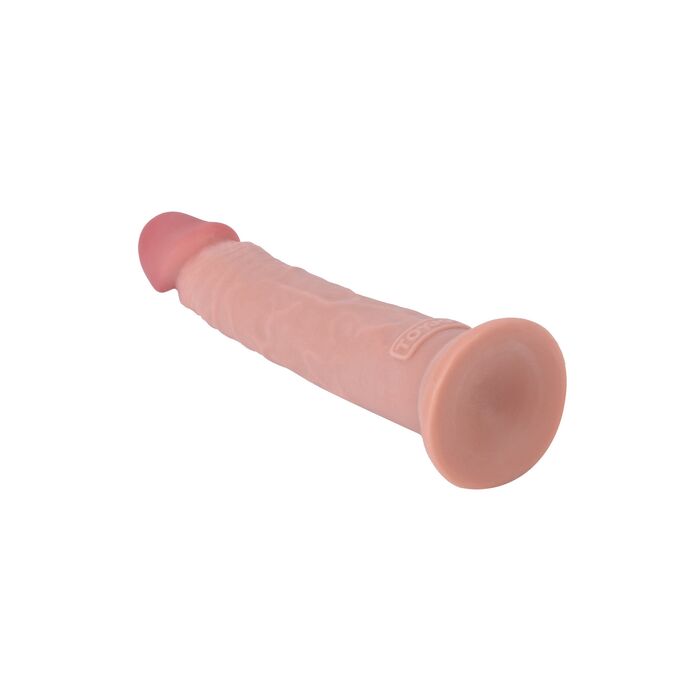 Dildo ToyJoy Deluxe Dual Density Dong TPE 21 cm Natural - imagine suplimentara 3