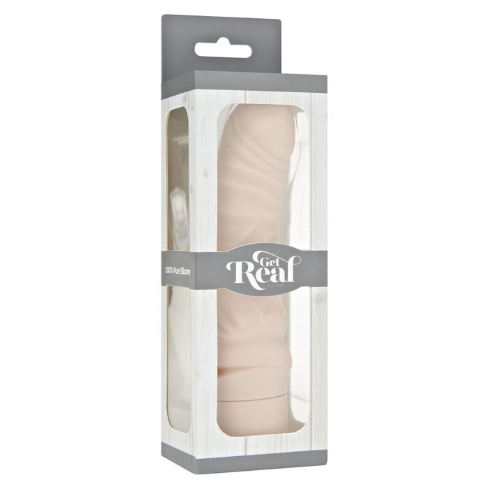 Vibrator Punct G ToyJoy Classic G-Spot Vibrator Mini Natural - unghi lateral