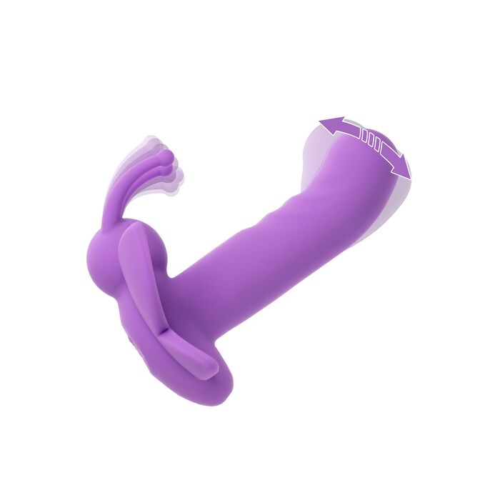 Stimulator Clitoral CalExotics Rotating Venus Butterfly Violet - ambalaj original