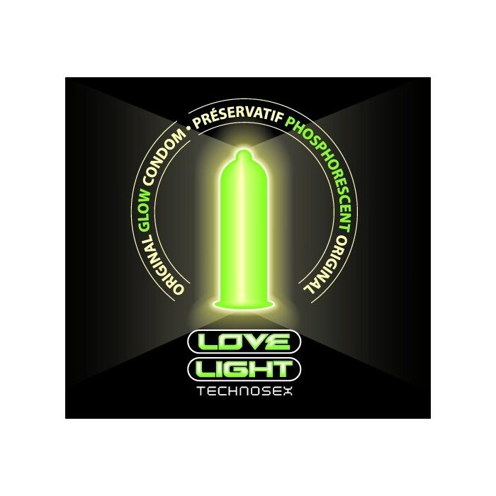 12 Buc. Prezervative Fosforescente Love Light