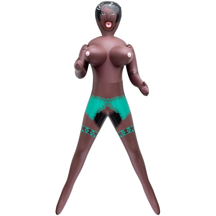 Papusa Gonflabila Candy Dolls "Angela" Negru