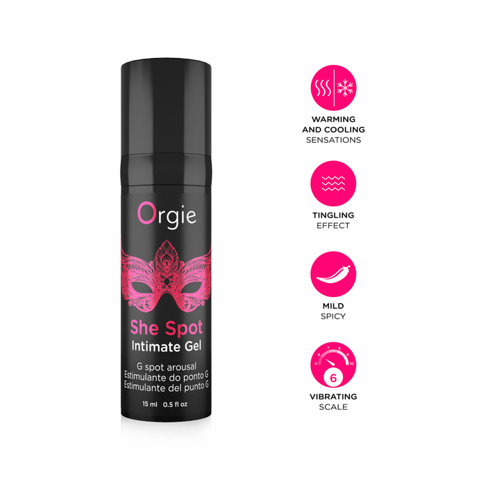Orgie G-SPOT Arousal Gel - SHE Spot Intimate Gel, 15 ml