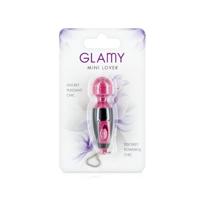 Mini Vibrator Glamy »Key Ring Breloc« 6,5 cm - Roz