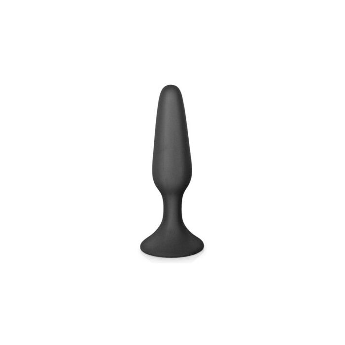 Plug anal GLAMY mic, silicon, negru - 11,5 cm