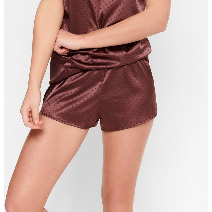 Pantaloni de Pijama Femei LingaDore Satin - Maro_3