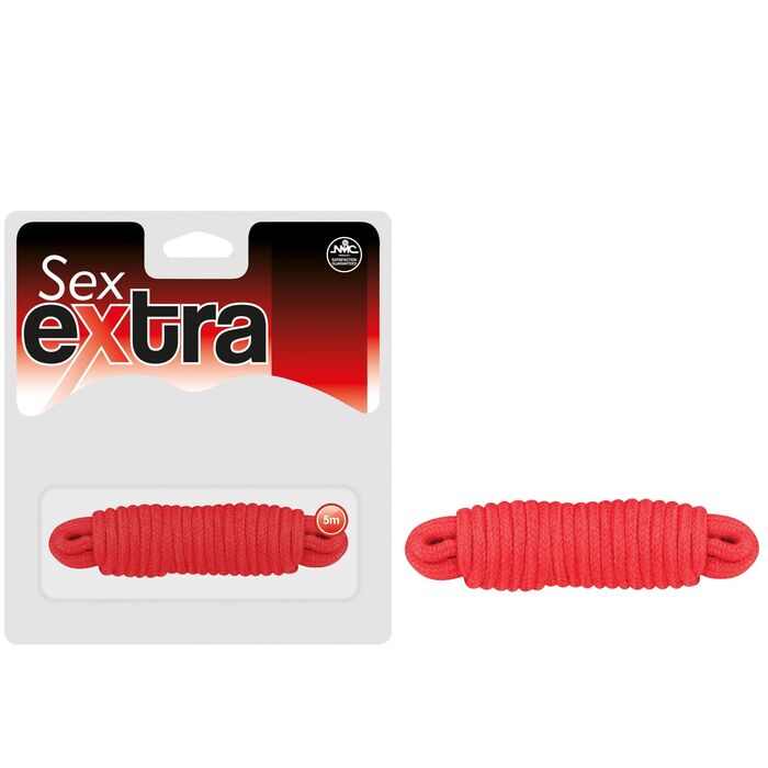 Corda Bondage Sex Extra 5m - Rosu