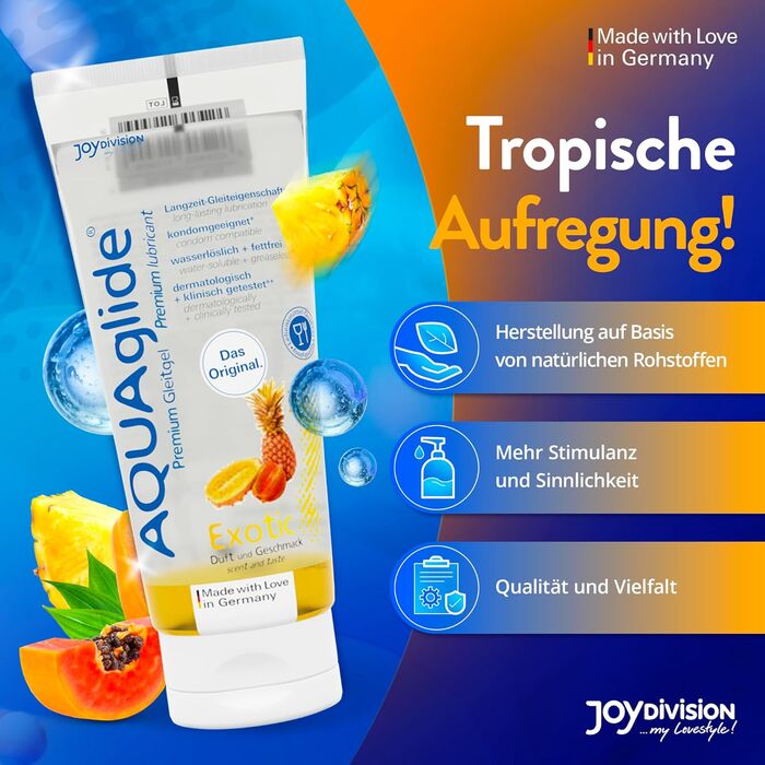 Lubrifiant JoyDivision "Aquaglide" 100 ml - Fructe Exotice