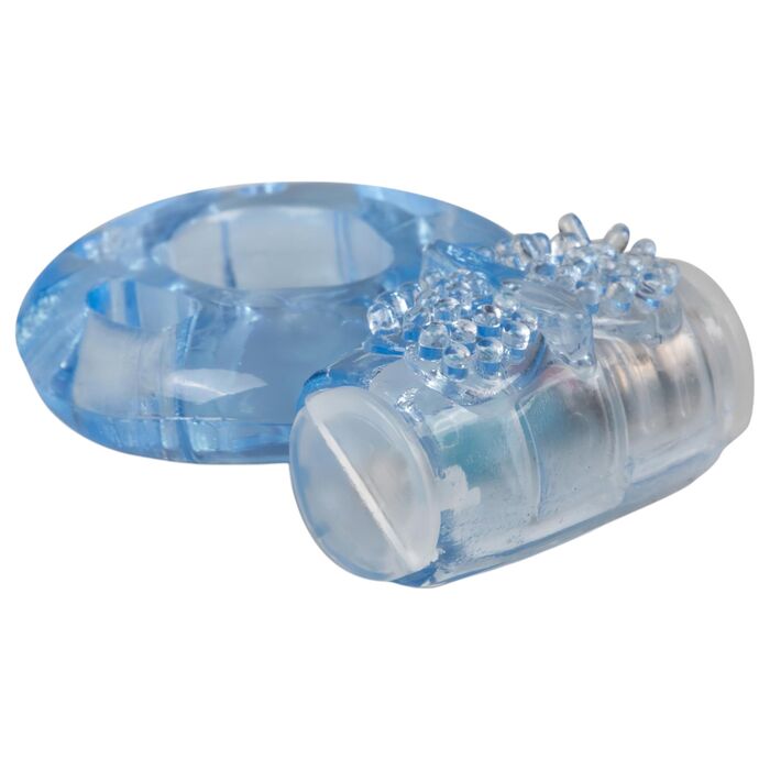 Inel Vibrator Penis cu Stimulator Clitoridian Decorat
