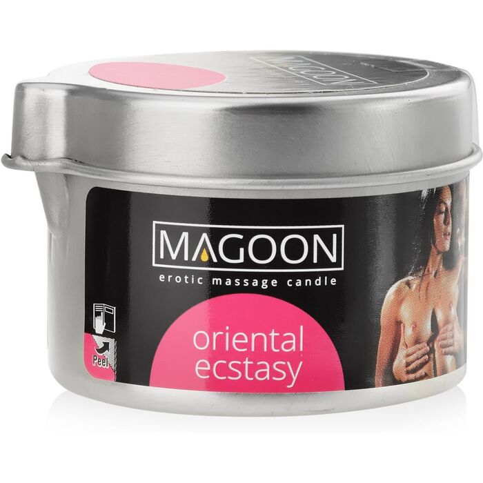 Lumanare de masaj cu ulei cald Oriental Extasy, Magoon 50ml