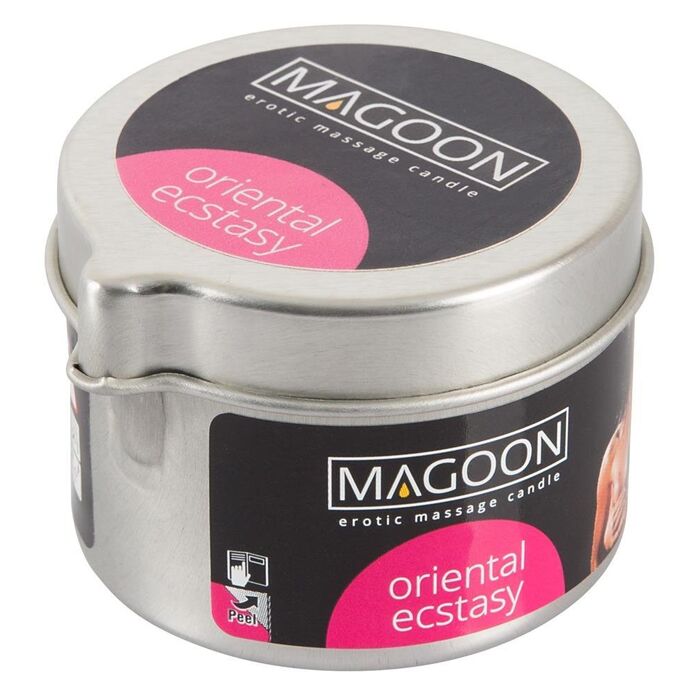 Lumanare de masaj cu ulei cald Oriental Extasy, Magoon 50ml