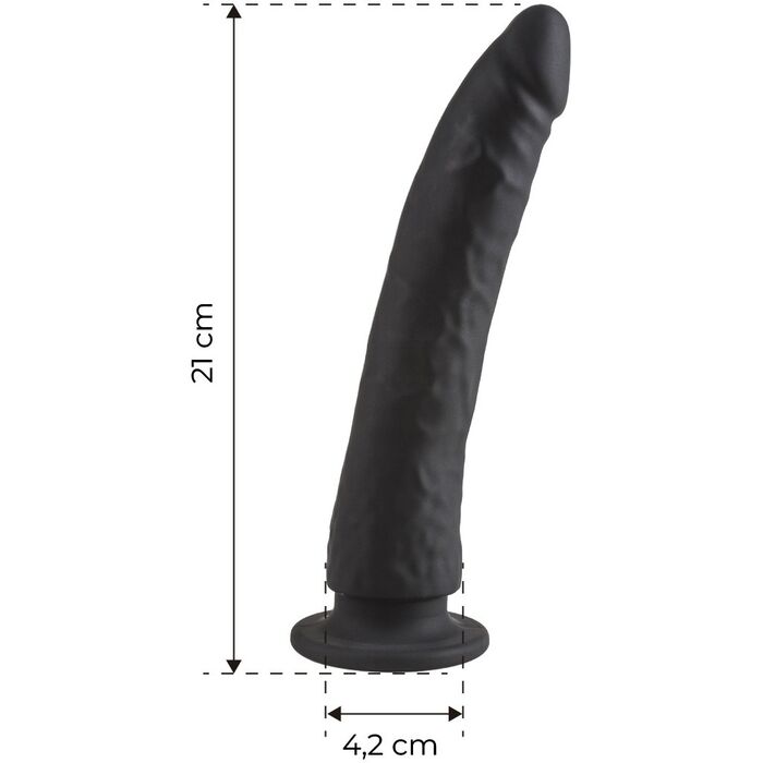 Dildo VIRGITE - ESSENTIALS negru
