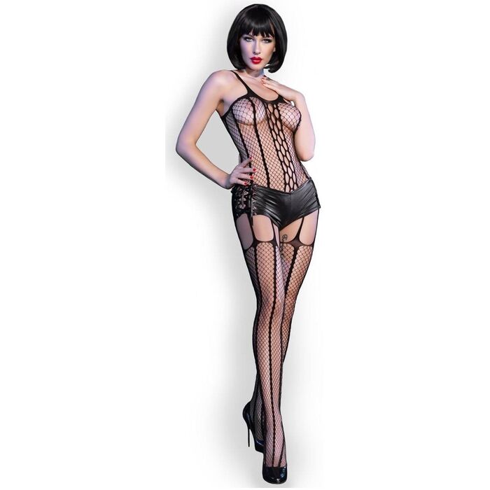Bodystocking Chilirose, CR-4476 - Negru