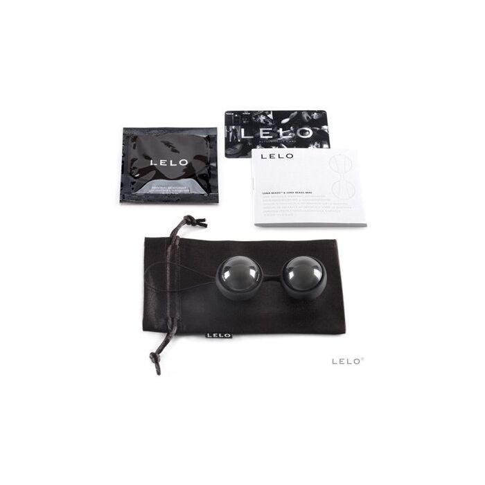 Bile Vaginale  Kegel Lelo "Luna Beads Noir" 7,5 cm - Negru