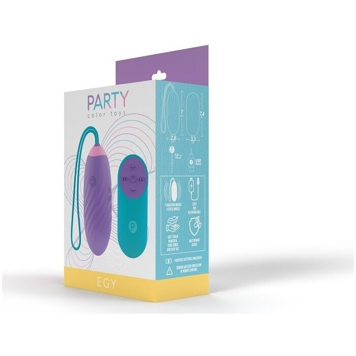 Ou Vibrator Party Color Toys "Egy Pink" 7 cm - Violet