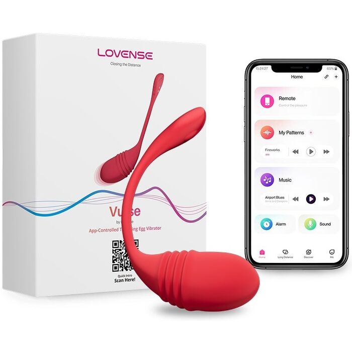Vibrator Lovense »Vulse« 20 cm - Rosu