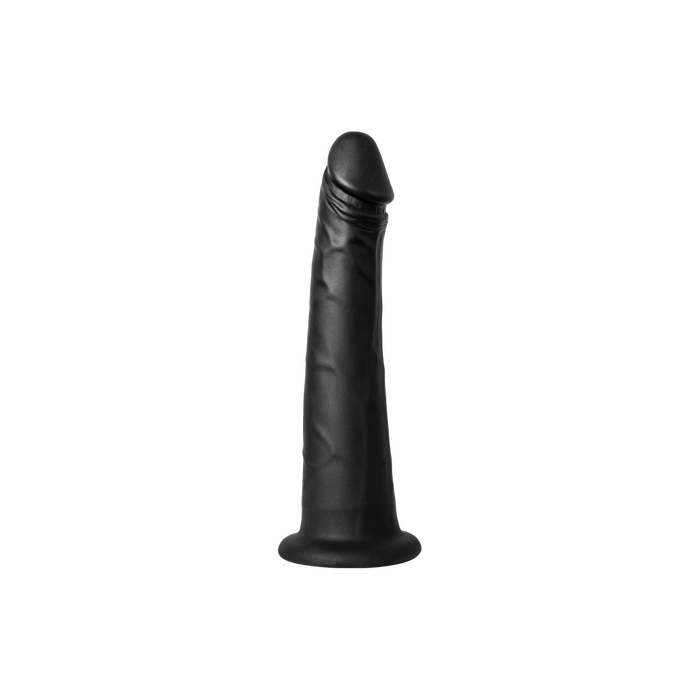 Dildo Adaptor Vac-U-Lock, Kiroo, KEON, Silicon, Negru, subtire, 19,1 cm x 4,7 cm