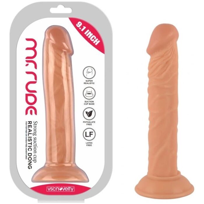 Dildo Realistic Mr Rude 23 cm, Piele naturala