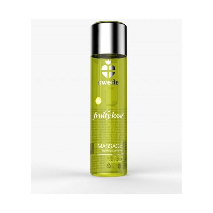 Ulei Swede Fruity Love Massage cu aroma de vanilie si para, 60 ml