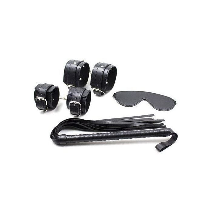 Set Bondage Toyz4Lovers "Fetish Art" 6 Piese - Negru