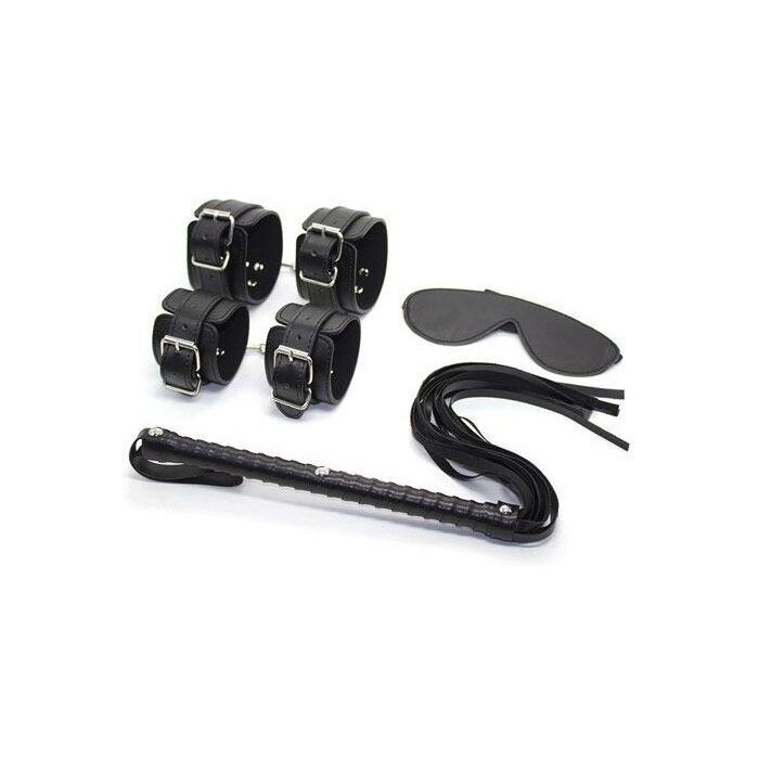 Set Bondage Toyz4Lovers "Fetish Art" 6 Piese - Negru