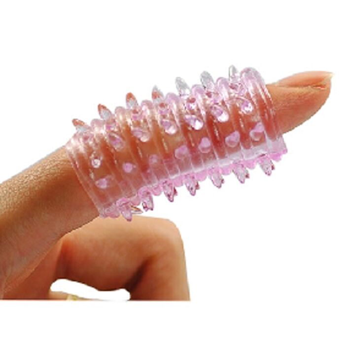 Stimulator deget Finger Sleeve - Roz