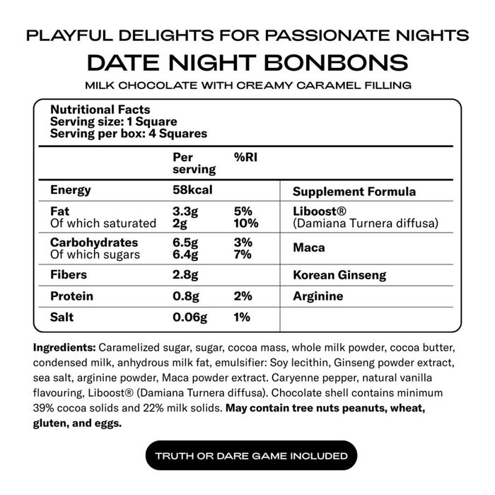 Ciocolata Afrodisiaca, The Oh Collective, Date Night Bonbon Playful Love