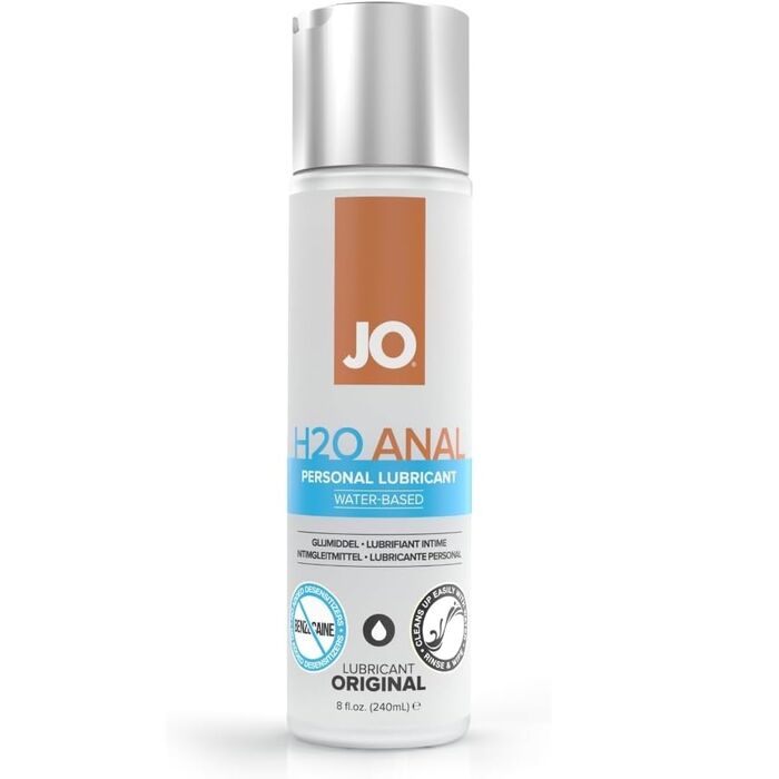 JO H2O Anal Original 236 ml lubrifiant anal pe baza de apa produs principal