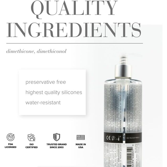 Lubrifiant siliconic JO Premium Original 480ml