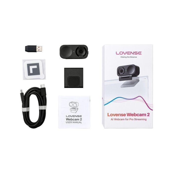 Lovense Webcam 2 - Camera Web 4K, senzor 1/2", HDR, 63mm x 35mm x 45mm