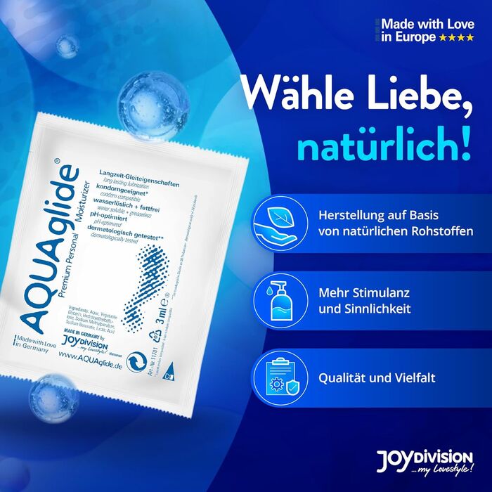 Lubrifiant Joydivision "Aquaglide" 50 bucati - 150 ml