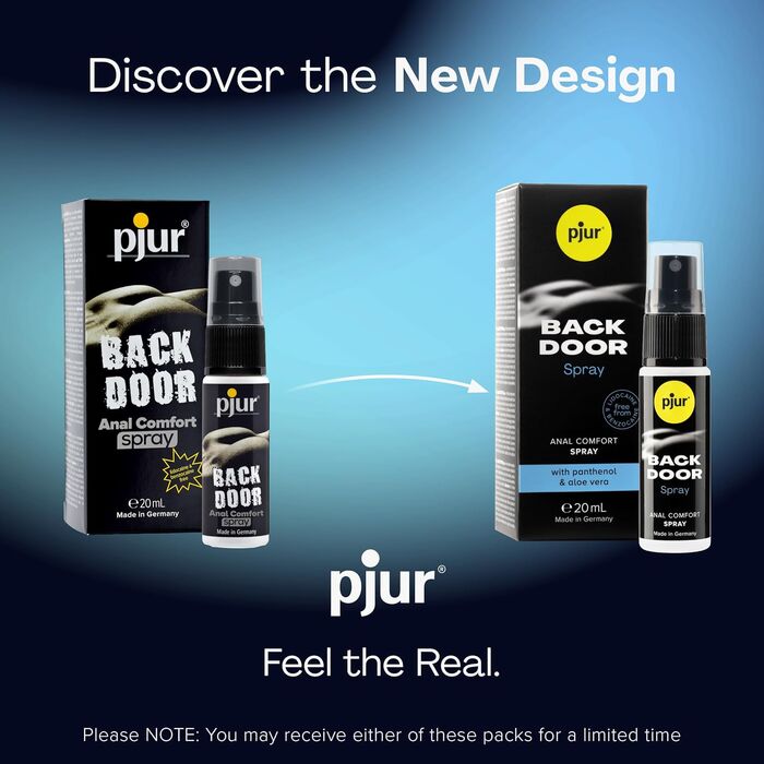 pjur BACK DOOR Spray 20 ml ambalaj original Panthenol Aloe Vera Mentha arvensis