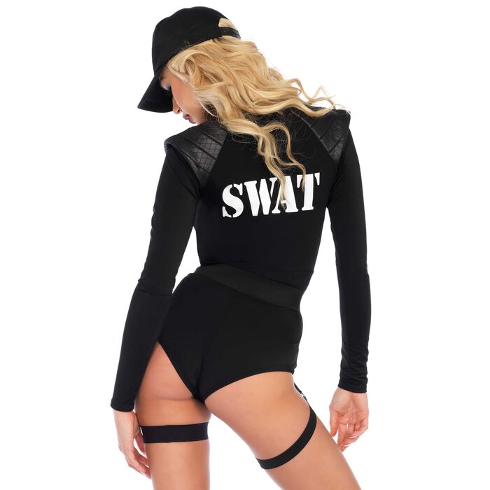Costum Body, Leg Avenue, SWAT Politia Los Angeles, negru