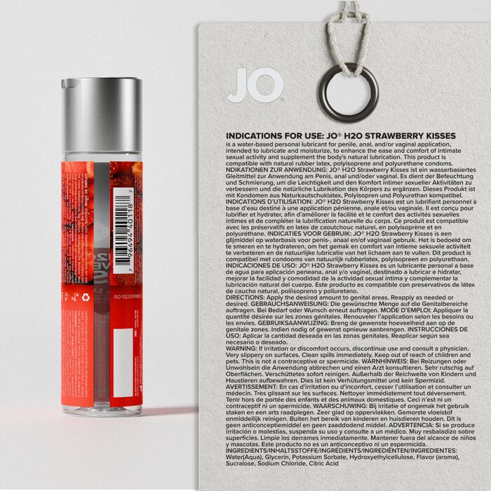 Lubrifiant JO H2O Strawberry Kiss 30ml
