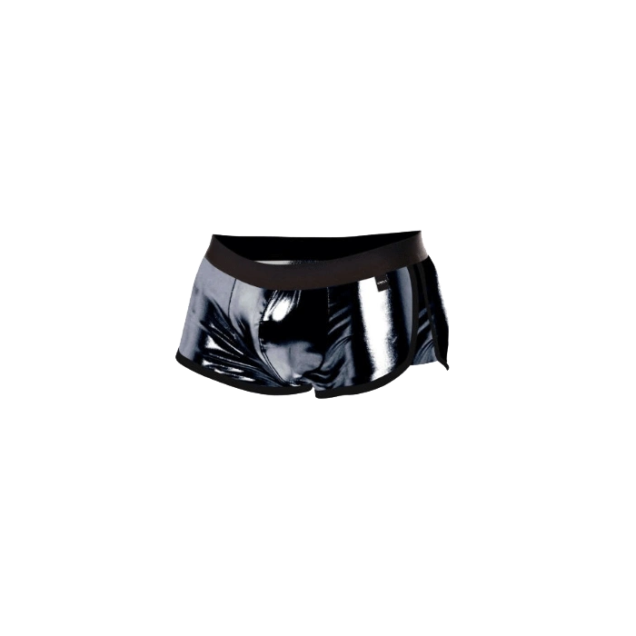 Boxeri CUT4MEN Athletic Boxer Provocative Black Skai Metalic