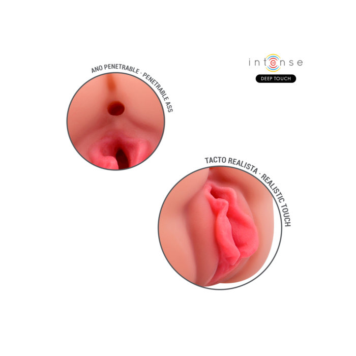 Masturbator Intense Deep Touch Riley Double Mouth Vagina - 19 cm
