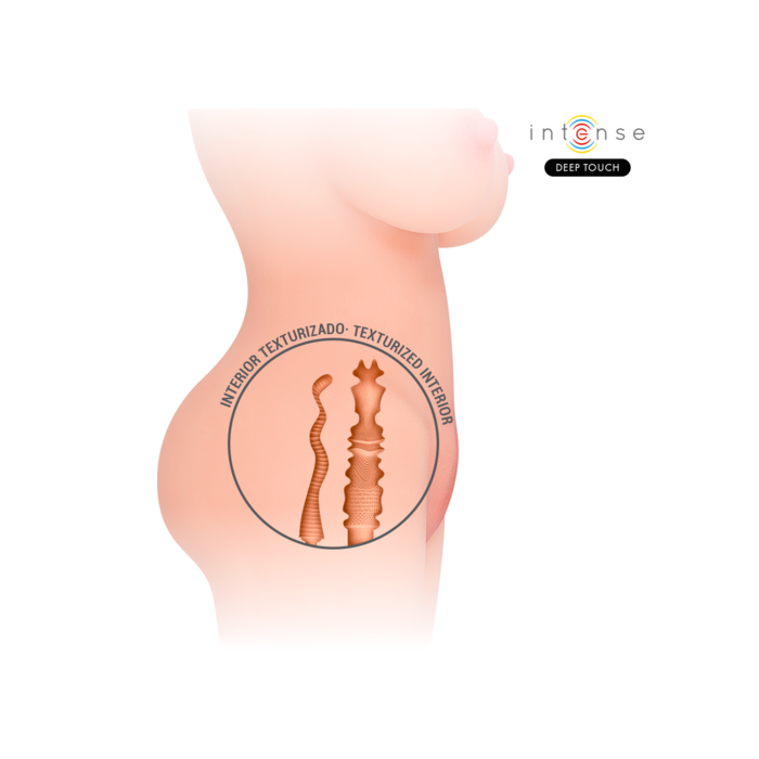 Papusa sexuala Intense Deep Touch Jesse Torso Double Vagina Anus - 25 cm