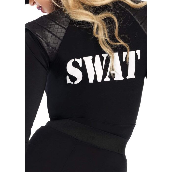 Costum Body, Leg Avenue, SWAT Politia Los Angeles, negru
