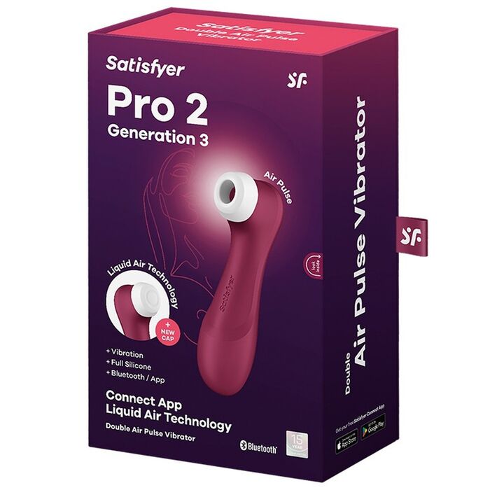 Vibrator Satisfyer Pro 2 Generation 3 Liquid Air Technology - Rosu