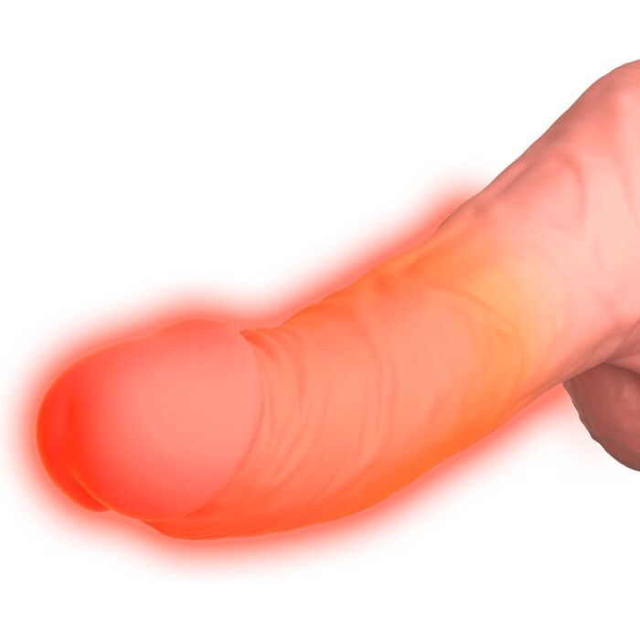 Vibrator Pipedream »Thrusting Cock with Balls« 17 cm - Natural
