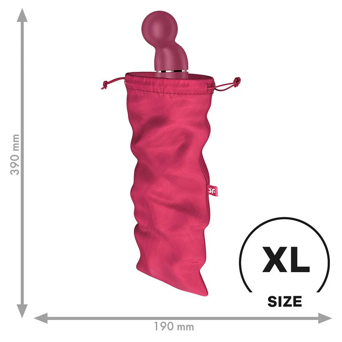 Husa Jucarii erotice Satisfyer, Treasure Bag XL - Roz - dimensiuni