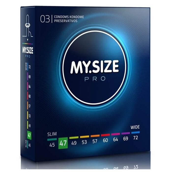 Prezervative Premium My Size "MY SIZE PRO" 47mm - 3 Bucati
