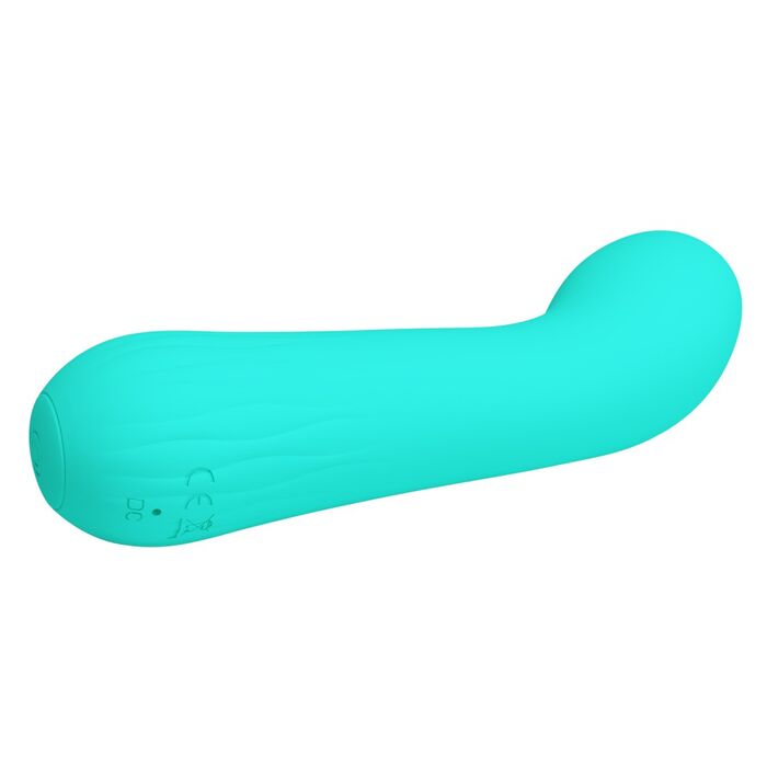 Vibrator punct G Pretty Love Faun, Turcoaz, 15 cm-dreapta
