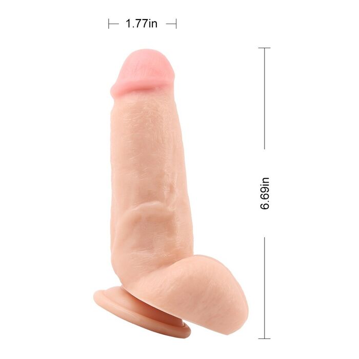 ​Dildo realistic Natural Troy Bell - replica [17 cm x 4,5 cm]_4