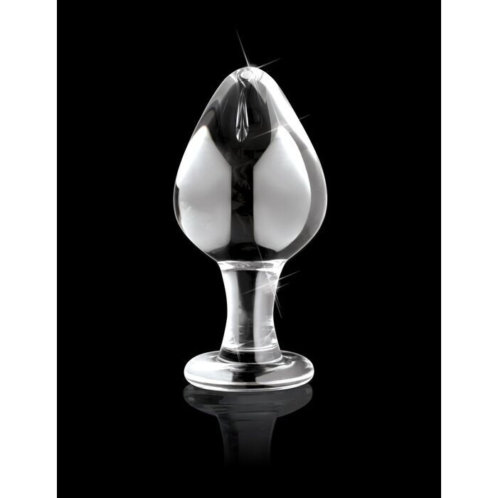 Icicles No 25 dop anal sticla transparent dimensiuni 9.5 cm stop Pipedream