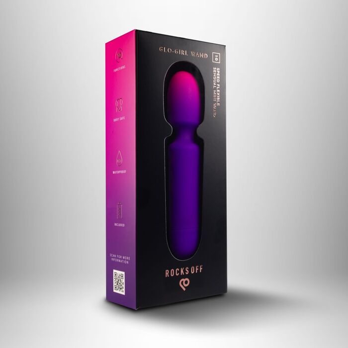 Rocks-Off Glo-Girl wand cap flexibil silicon IPX7 waterproof
