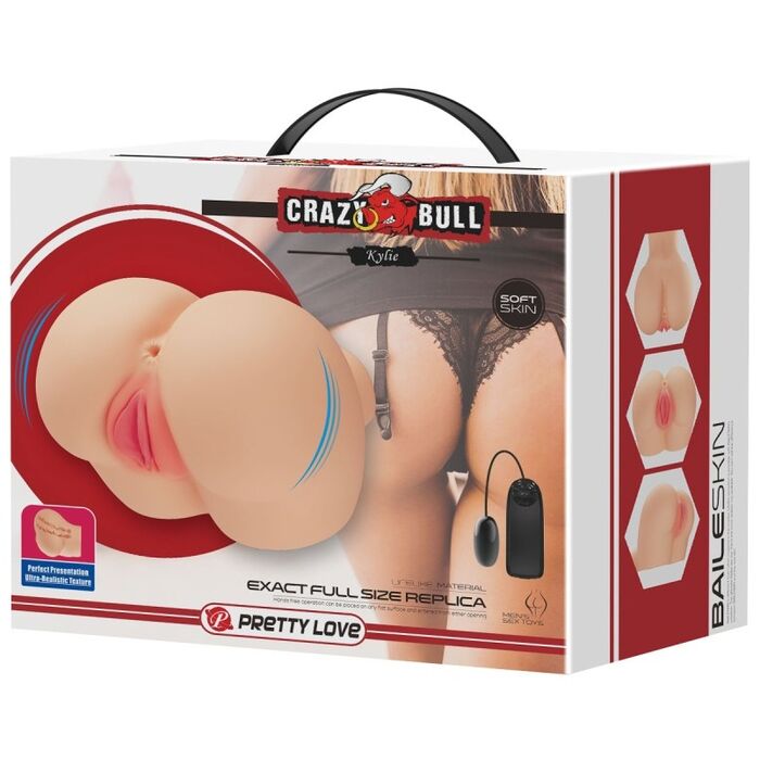 Masturbator Fund Femeie, Crazy Bull, Kylie, Soft Skin, Full Replica Natural, cu vibratii