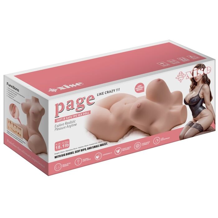 Papusa sexuala din Silicon 3D Femeie Realistica Page cu Bust Vagin si Anus_cutie