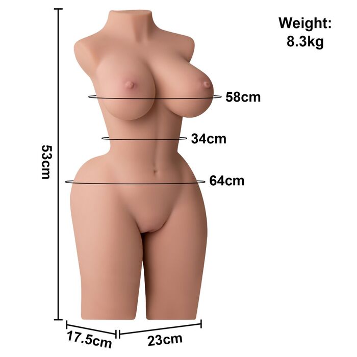 Papusa sexuala din Silicon 3D Femeie Realistica Page cu Bust Vagin si Anus_4